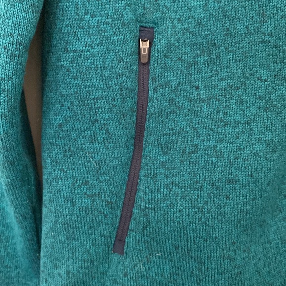 L.L.Bean Sweater Fleece Jacket Sz S REG Heather Teal - Picture 7 of 10